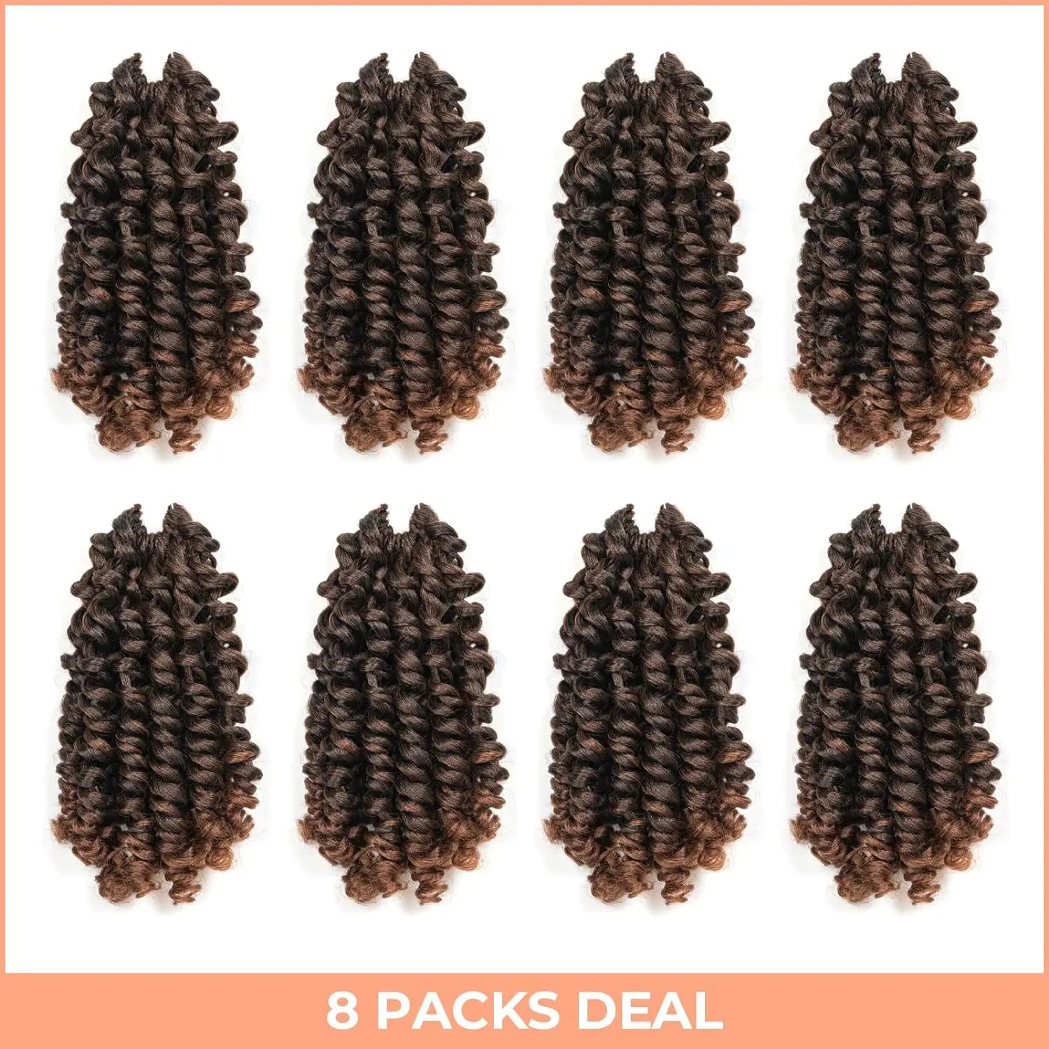 ( US ONLY) FAST SHIPPING WC | Toyotress® Wand Curl Crochet Hair - 6 Packs Jet Black Jamaican Bounce Crochet Hair, Short Bob Curly Crochet Braids Bouncy Curls Synthetic Braiding Hair Extensions Toyotress